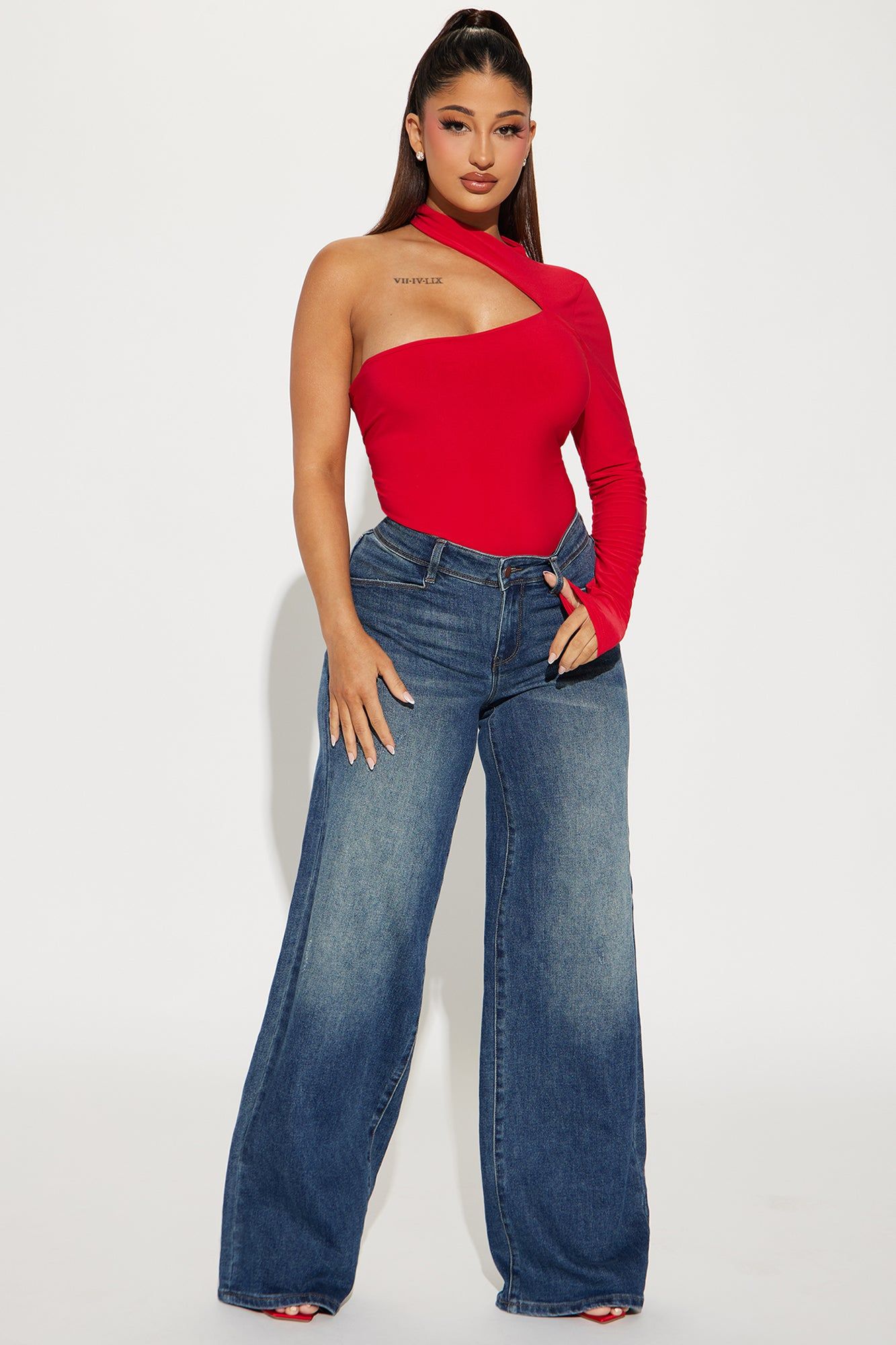 Not That Innocent Bodysuit - Red sold by Fashion Nova product image thumbnail 2