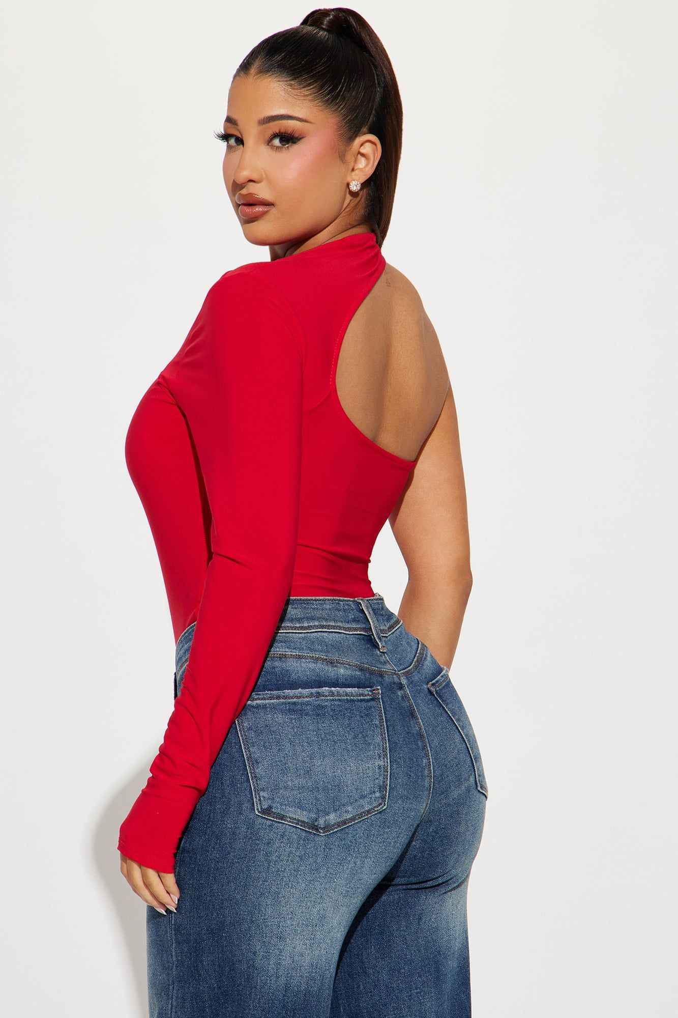 Not That Innocent Bodysuit - Red sold by Fashion Nova product image thumbnail 4