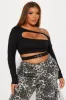 Better Than Revenge Cut Out Top - Black sold by Fashion Nova