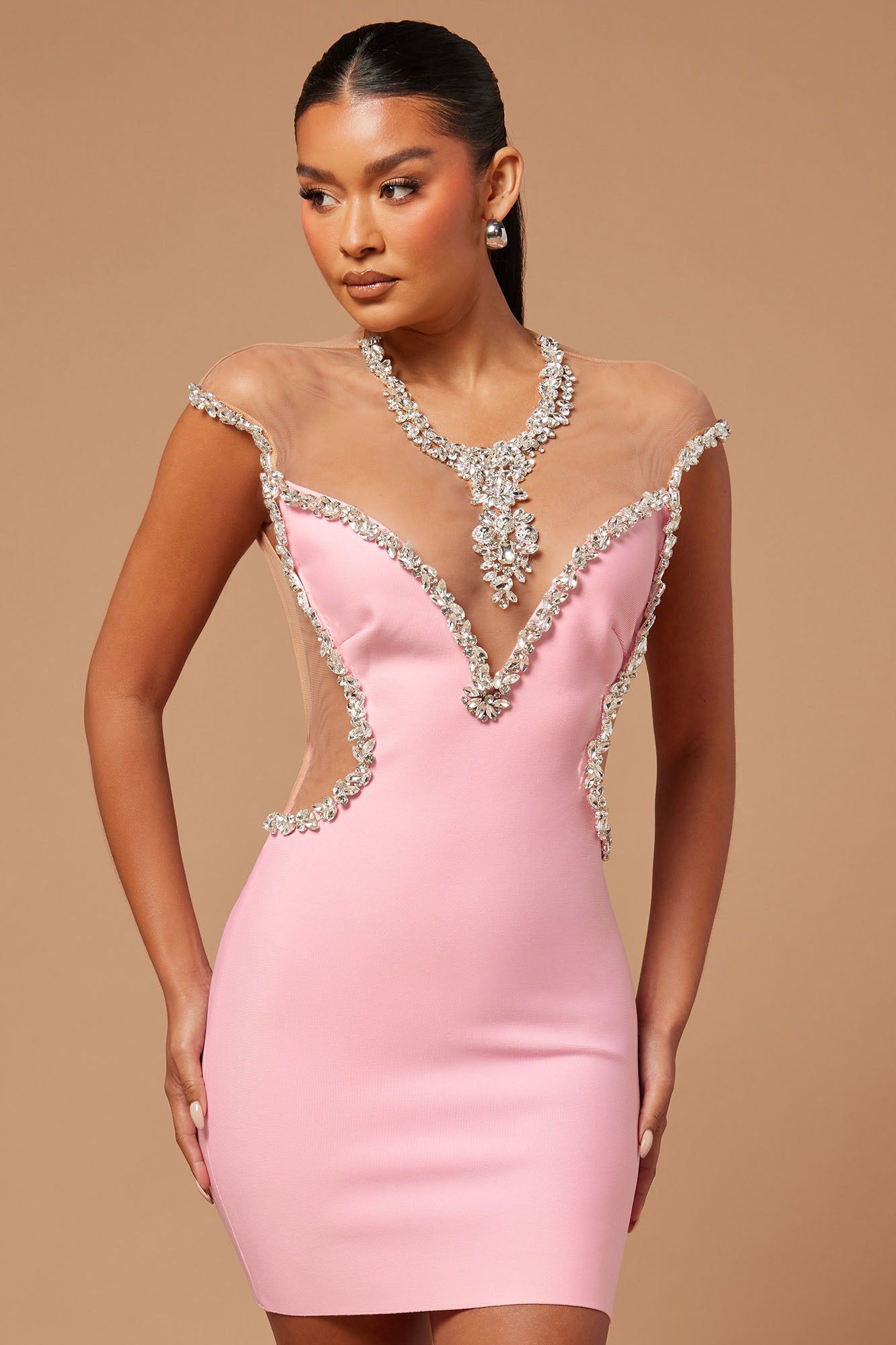 Anya Bandage Mini Dress - Pink sold by Fashion Nova product image thumbnail 2