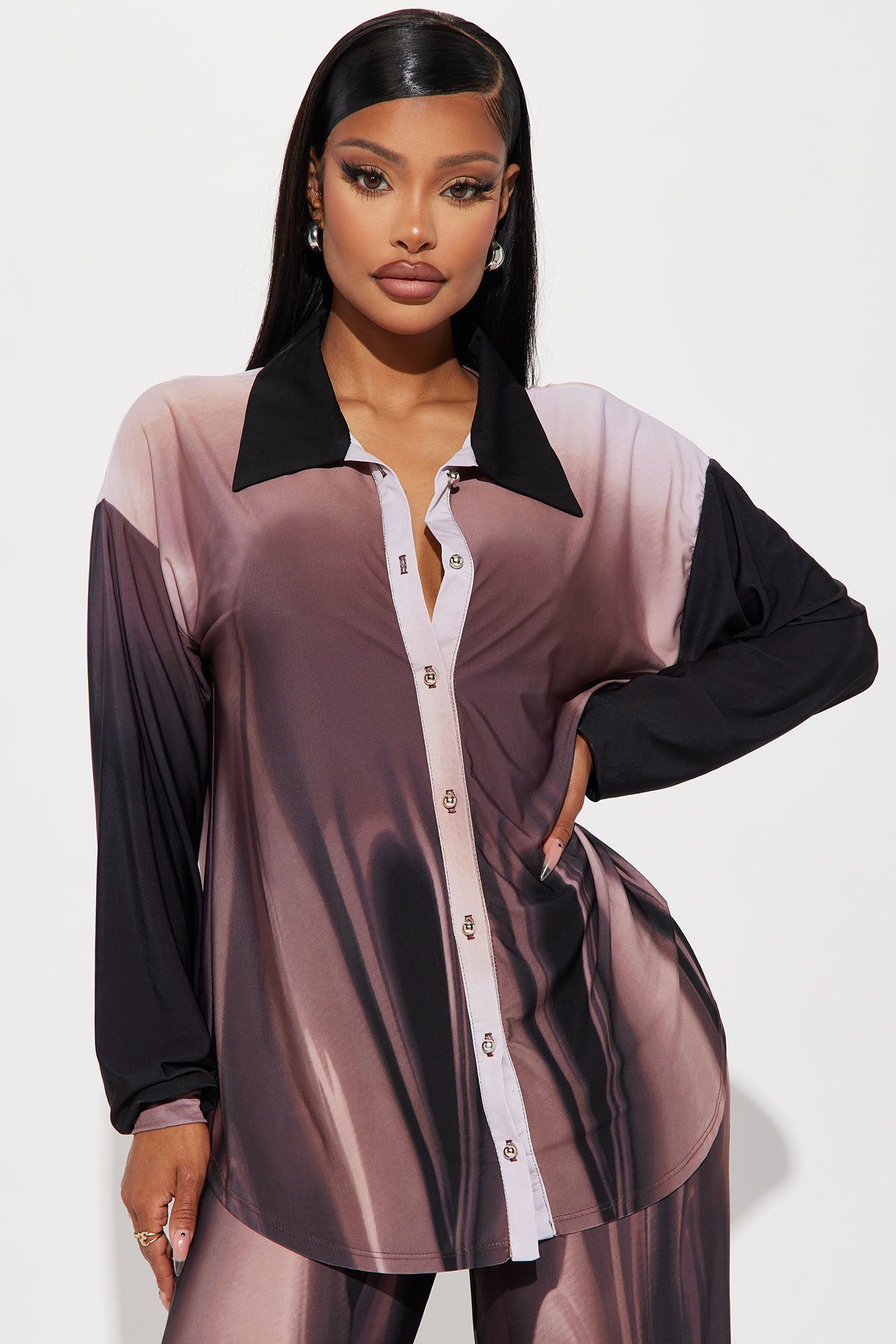 Feeling Lovely Pant Set - Brown/combo sold by Fashion Nova product image thumbnail 2