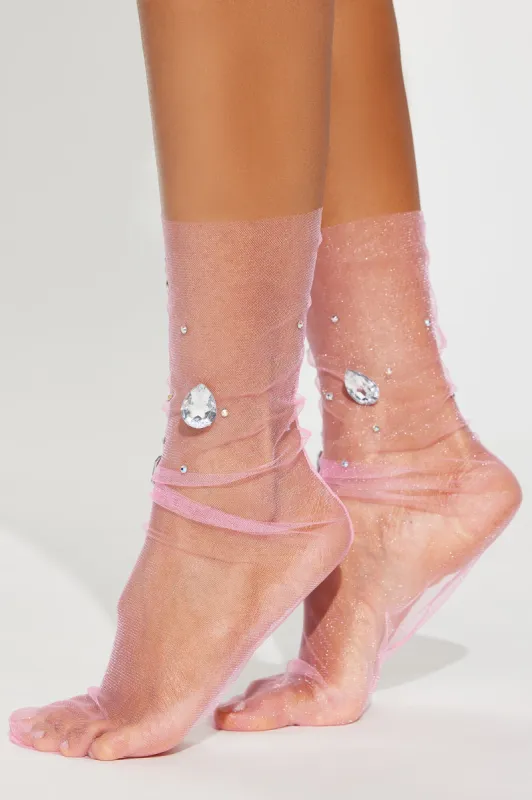 Life Of The Party Socks - Pink sold by Fashion Nova