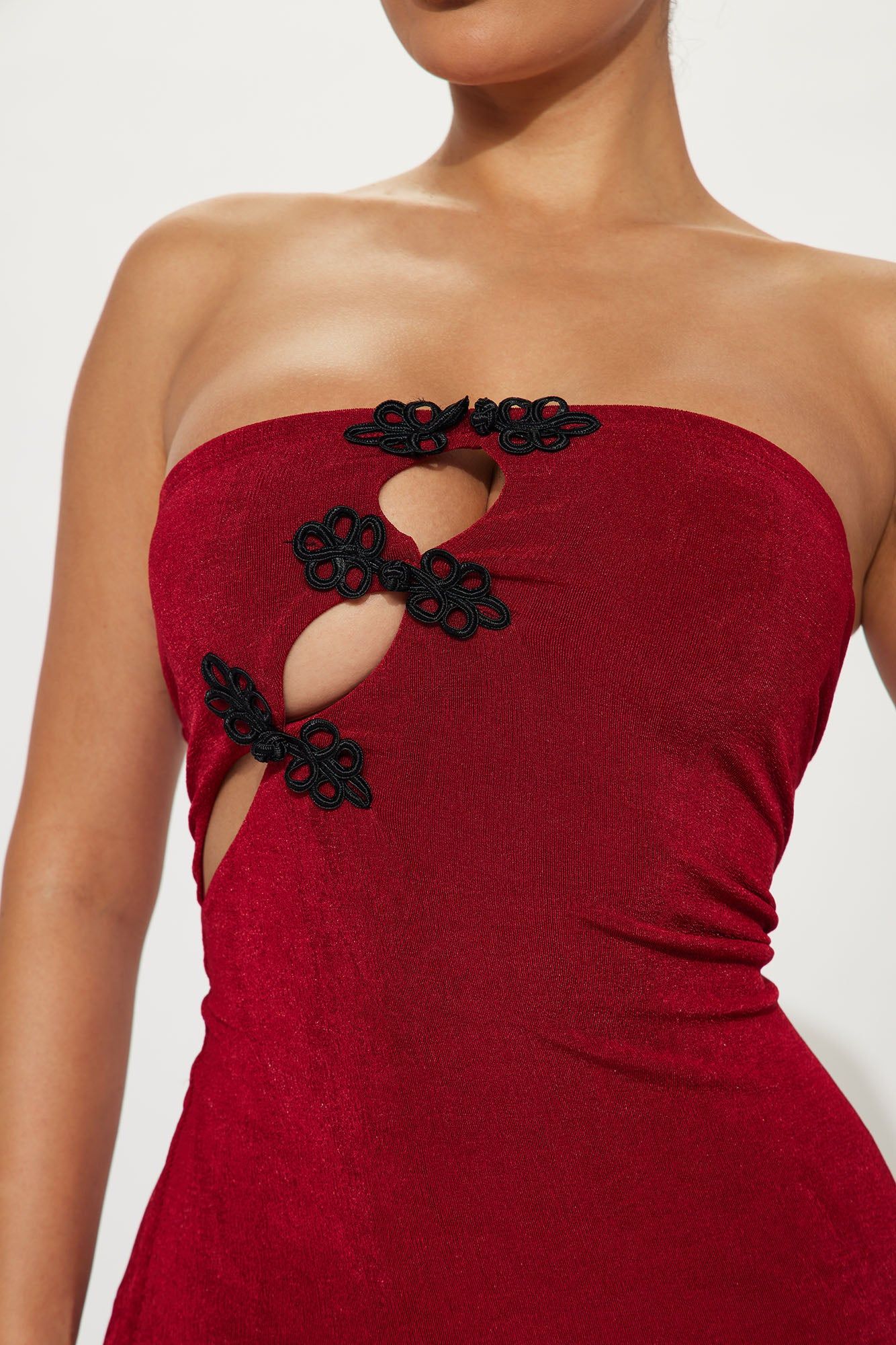 Pretty Charm Slinky Midi Dress - Red sold by Fashion Nova product image thumbnail 3