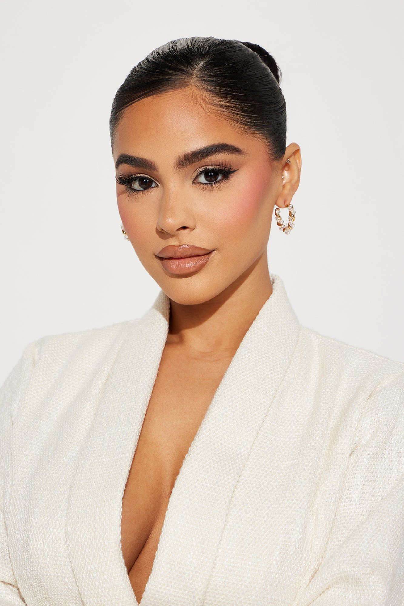 Twisted Time Hoop Earrings - Gold sold by Fashion Nova product image thumbnail 2