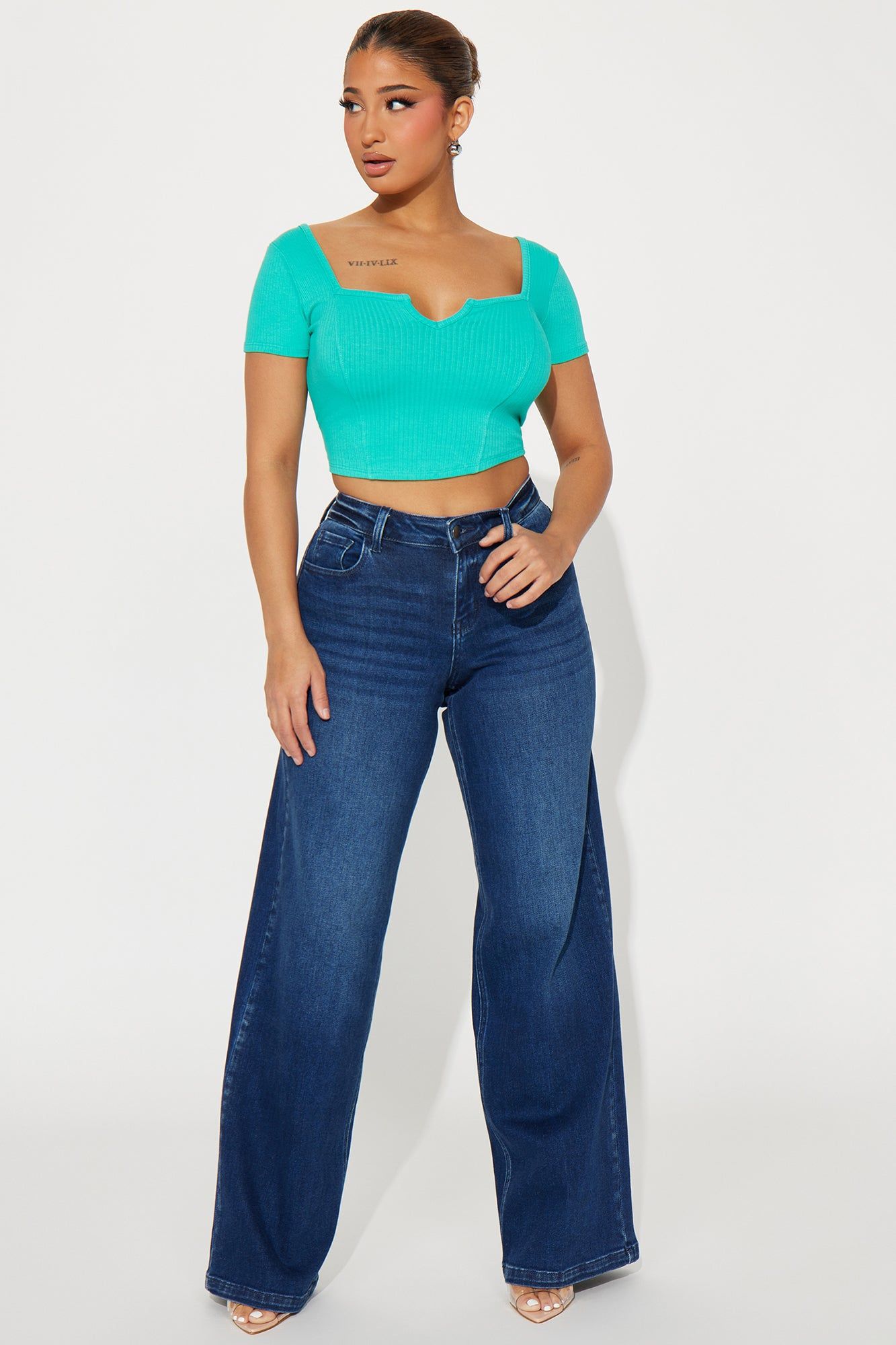 Kassandra Ribbed Top - Mint sold by Fashion Nova product image thumbnail 2