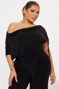 Think About It Jumpsuit - Black sold by Fashion Nova