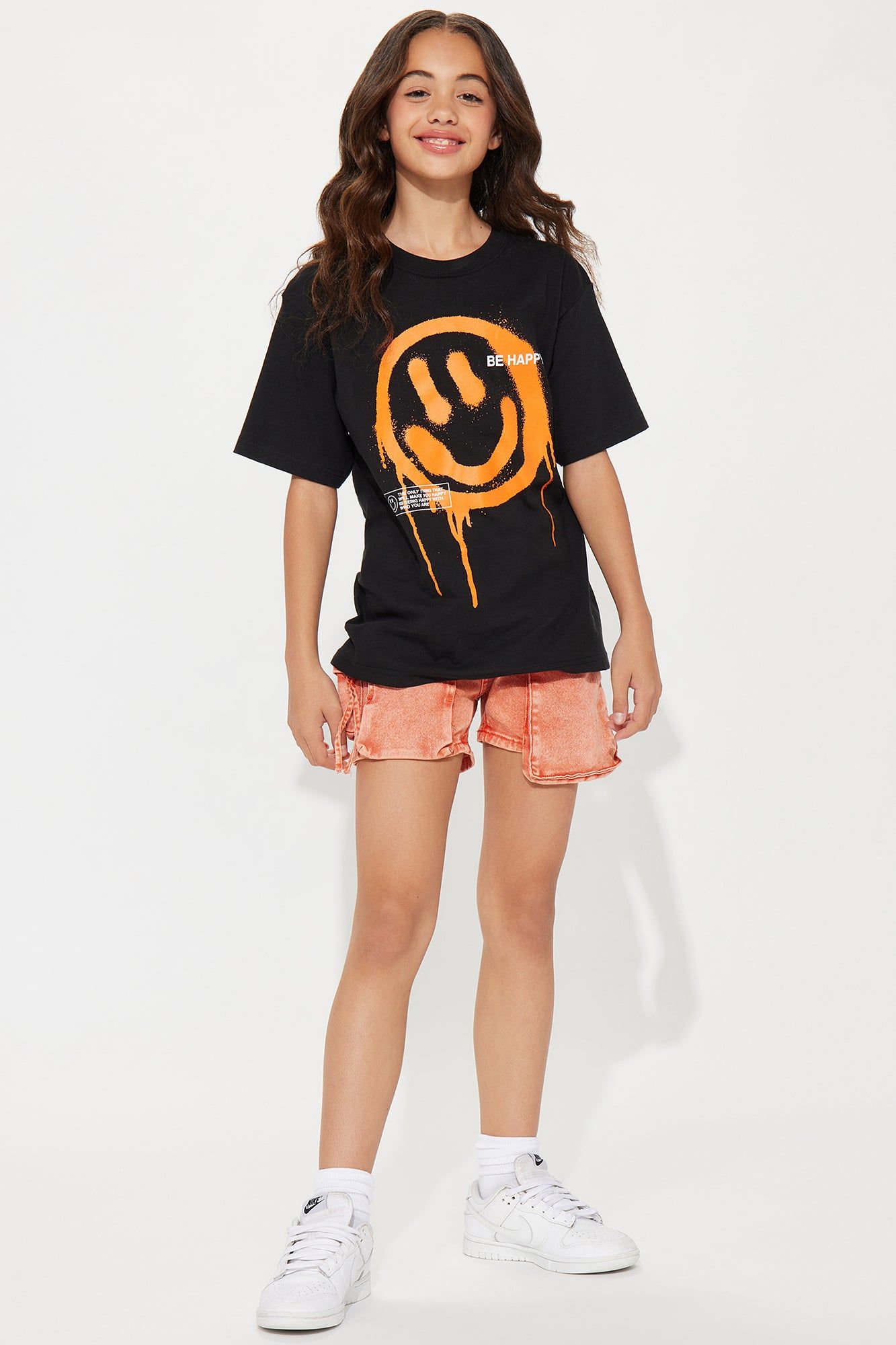 Mini Be Nice Smiley Face Tee - Black sold by Fashion Nova product image thumbnail 2