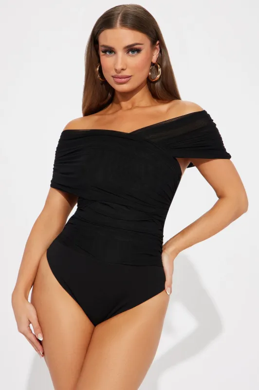 Be My Lover Mesh Bodysuit - Black sold by Fashion Nova
