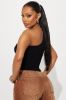 Amelia One Shoulder Seamless Top - Black sold by Fashion Nova