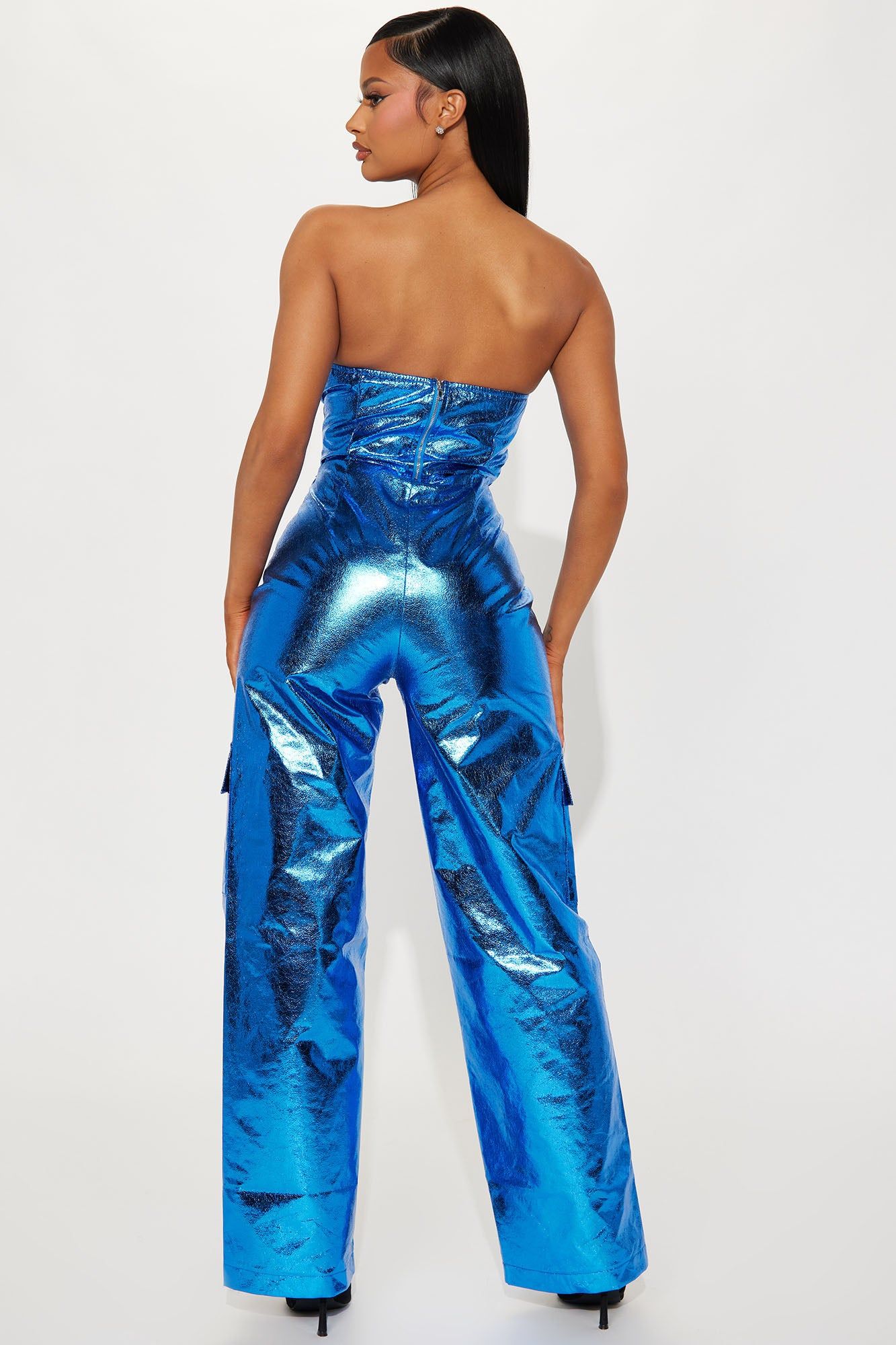 Sadie Metallic Pant Set - Blue sold by Fashion Nova product image thumbnail 3