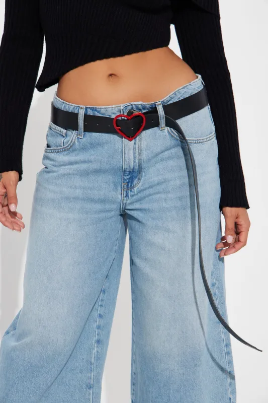 Loving On Me Belt - Black/Red sold by Fashion Nova
