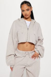 On The Go Fleece Pant Set - Taupe sold by Fashion Nova