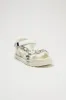 Camella Embellished Flat Sandals - White sold by Fashion Nova
