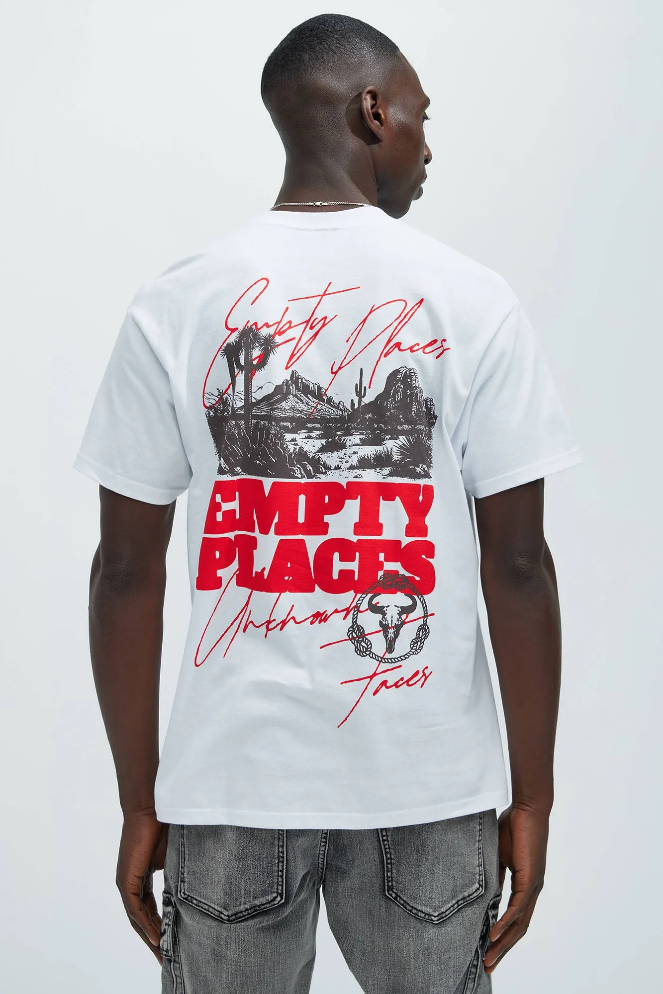 Empty Places Short Sleeve Tee - White sold by Fashion Nova product image thumbnail 4