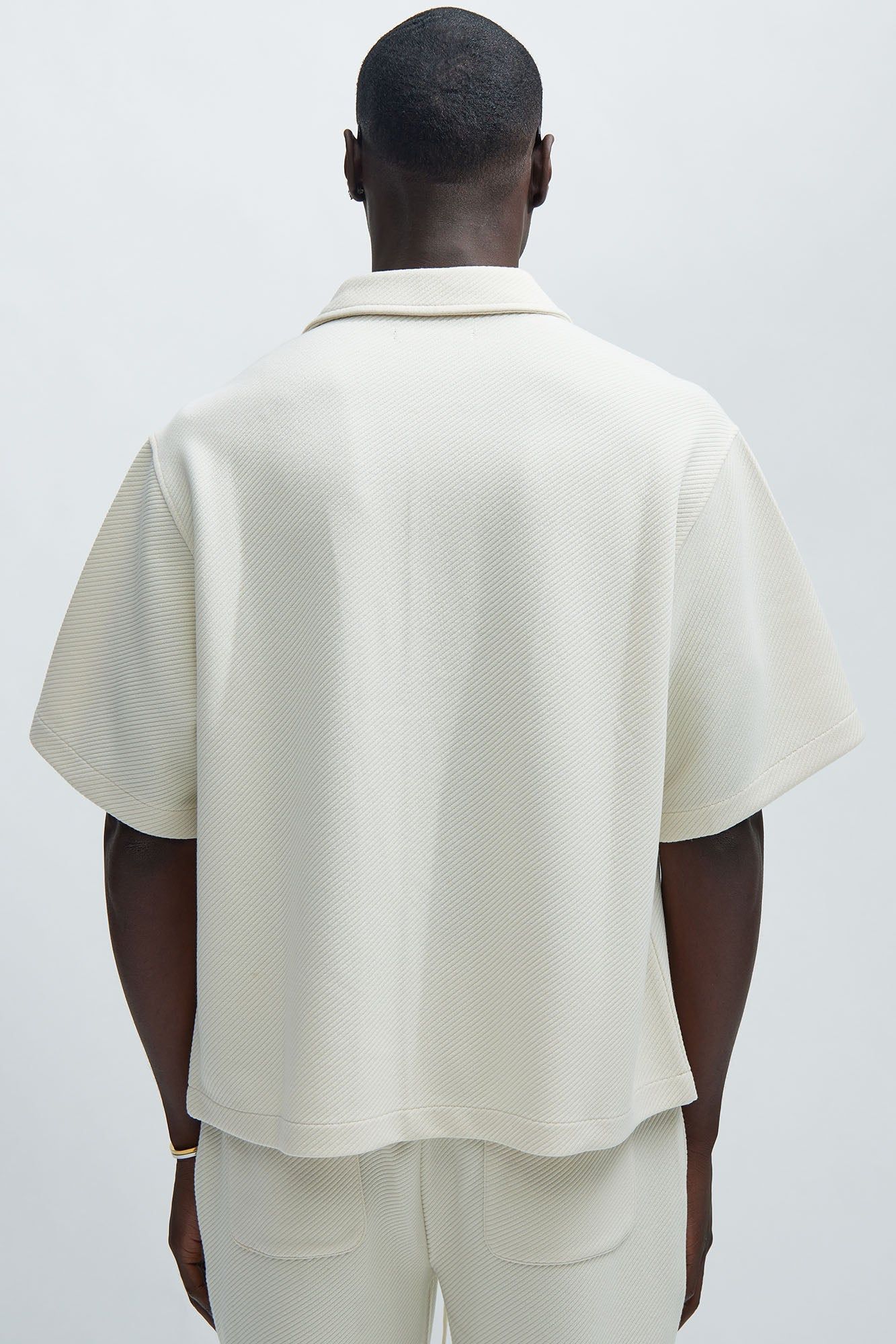 Kina Textured Shirt - Off White sold by Fashion Nova product image thumbnail 4