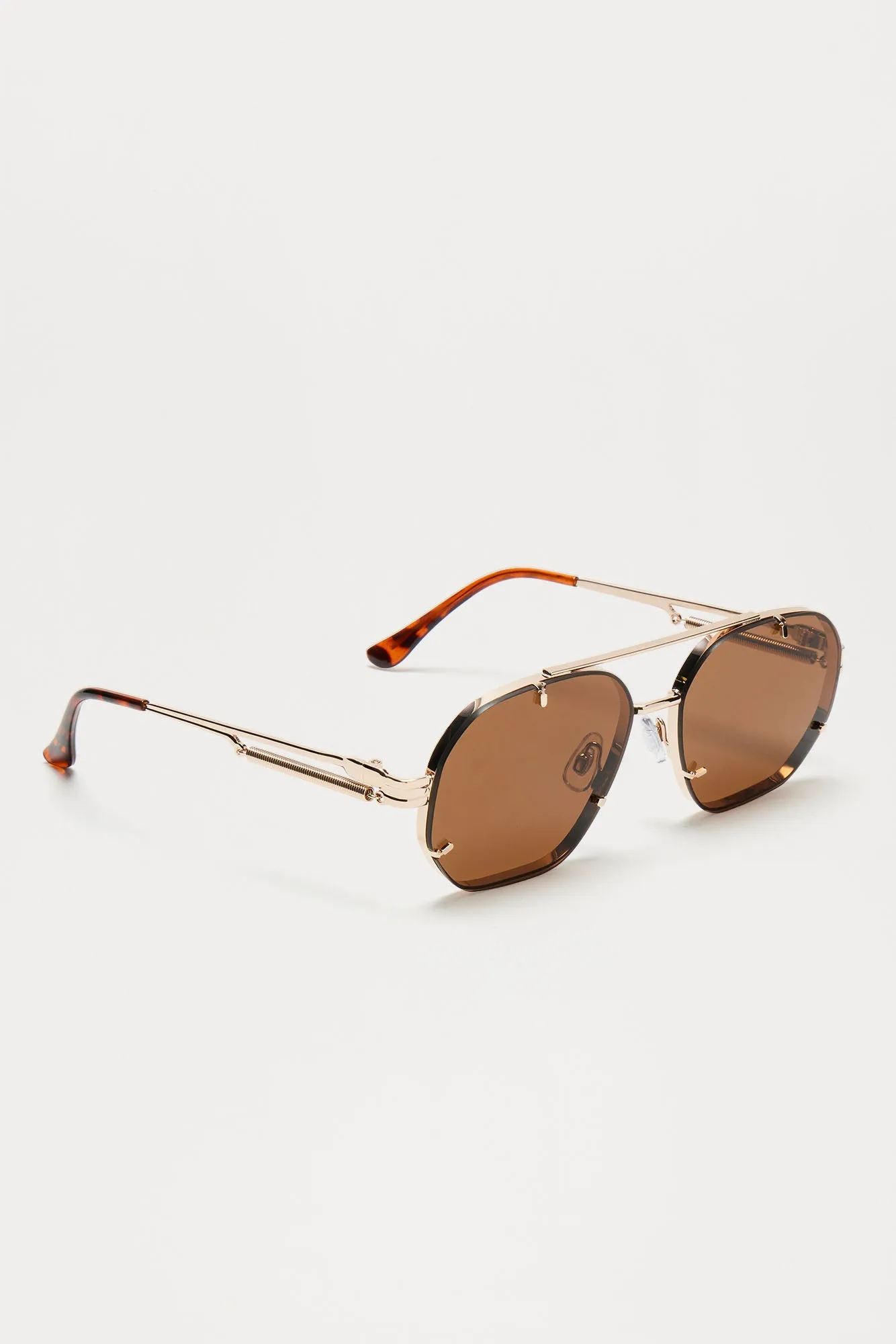 Carillo Sunglasses - Gold/Brown sold by Fashion Nova product image thumbnail 4
