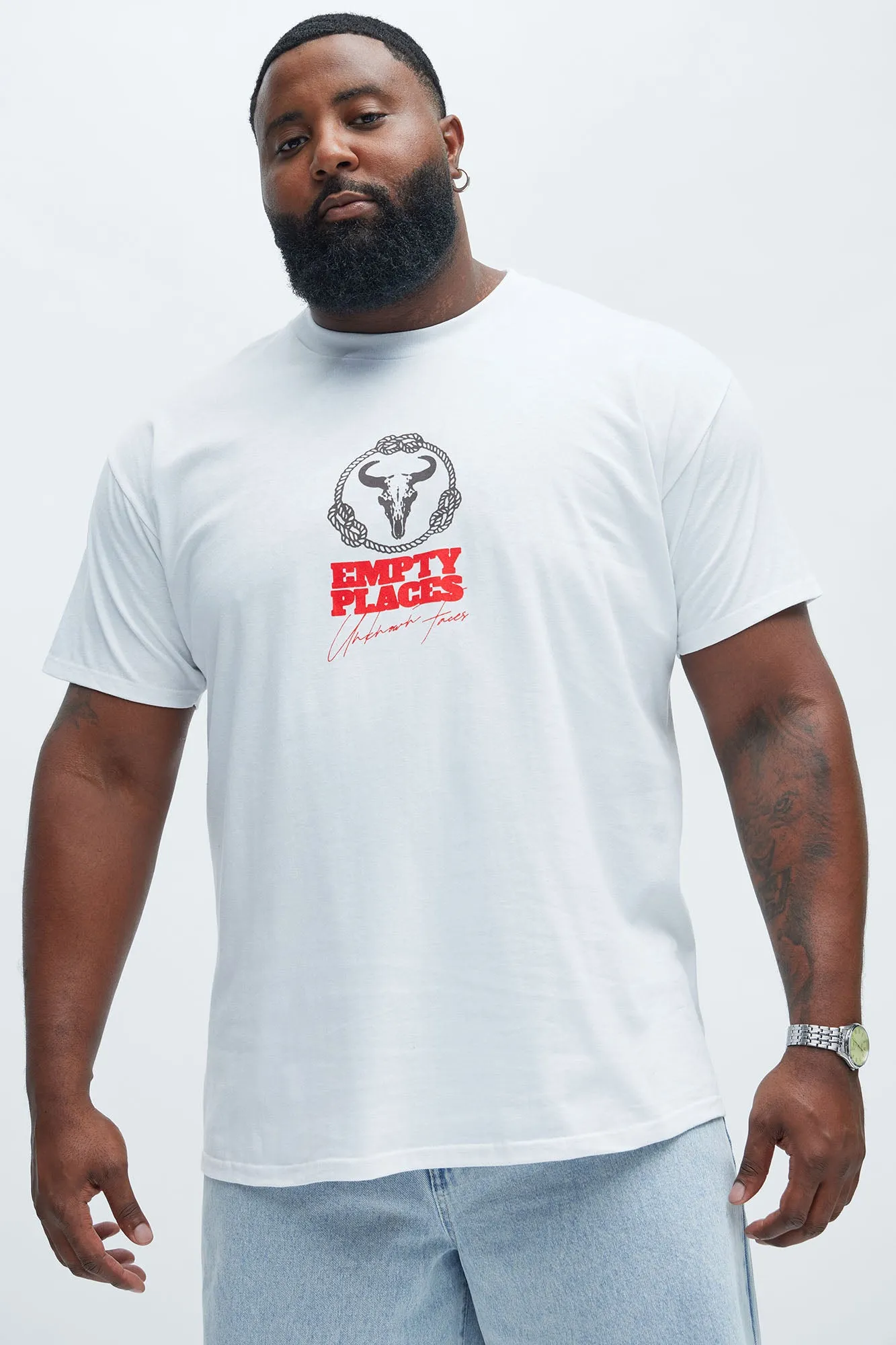 Empty Places Short Sleeve Tee - White sold by Fashion Nova product image thumbnail 5