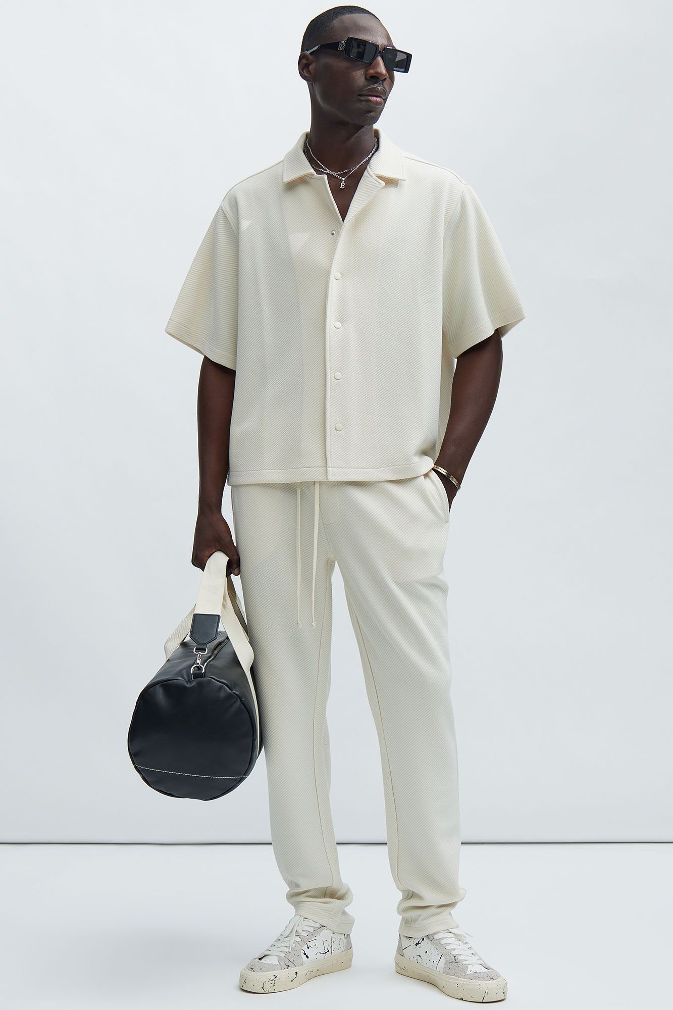 Kina Textured Shirt - Off White sold by Fashion Nova product image thumbnail 2