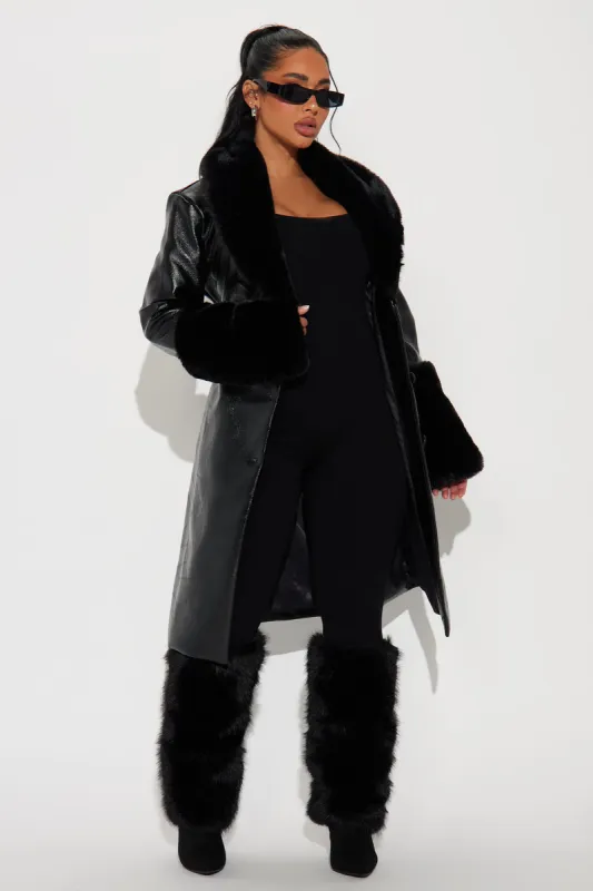 Wanna Be Loved Trench Coat - Black sold by Fashion Nova