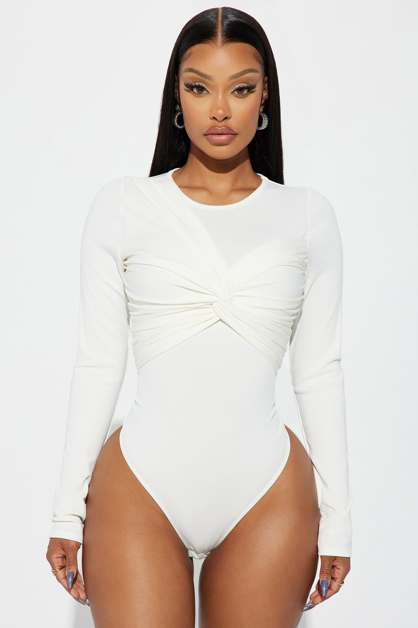 Out With The Girls Bodysuit - Ivory sold by Fashion Nova