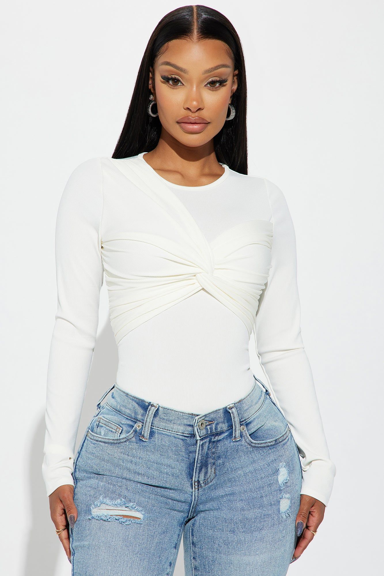 Out With The Girls Bodysuit - Ivory sold by Fashion Nova product image thumbnail 3