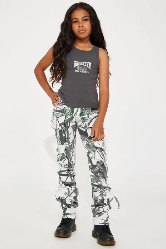 Mini Lily Escape Cargo Pants - Camouflage sold by Fashion Nova