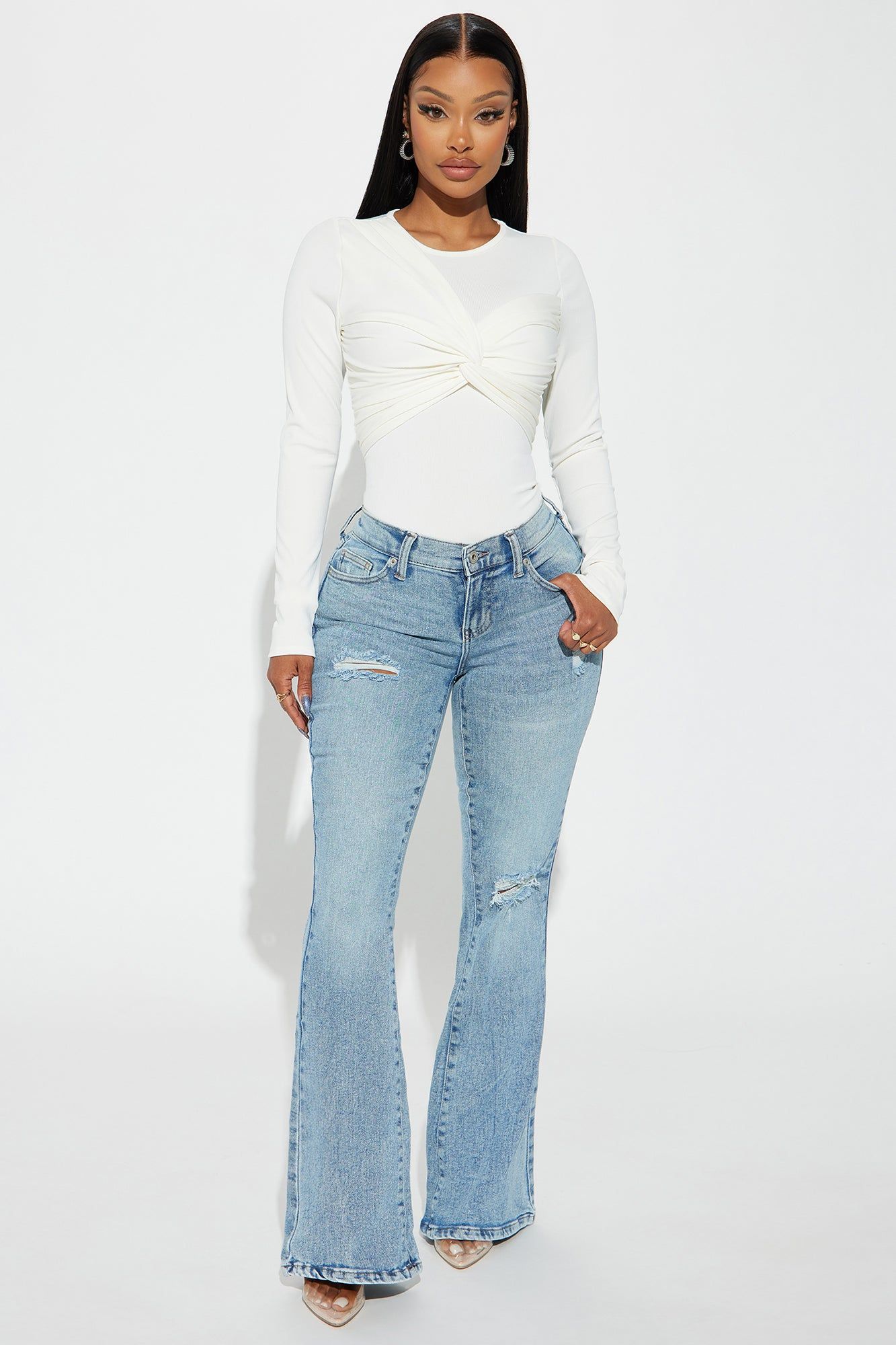 Out With The Girls Bodysuit - Ivory sold by Fashion Nova product image thumbnail 2