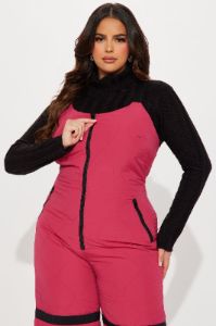 Hit The Slopes Jumpsuit - Fuchsia sold by Fashion Nova