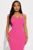 Meli Ribbed Maxi Dress - Fuchsia sold by Fashion Nova