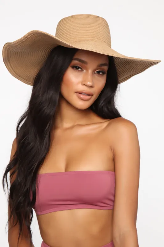 Sun Day Fun Day Hat - Tan sold by Fashion Nova