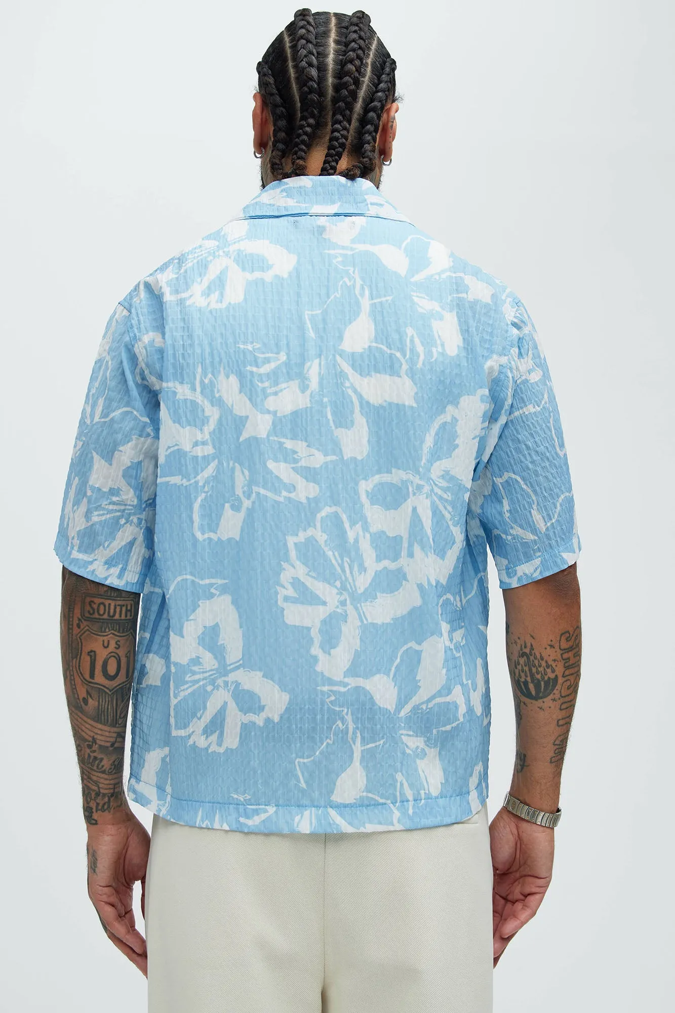 Zeke Floral Shirt - Blue sold by Fashion Nova product image thumbnail 3
