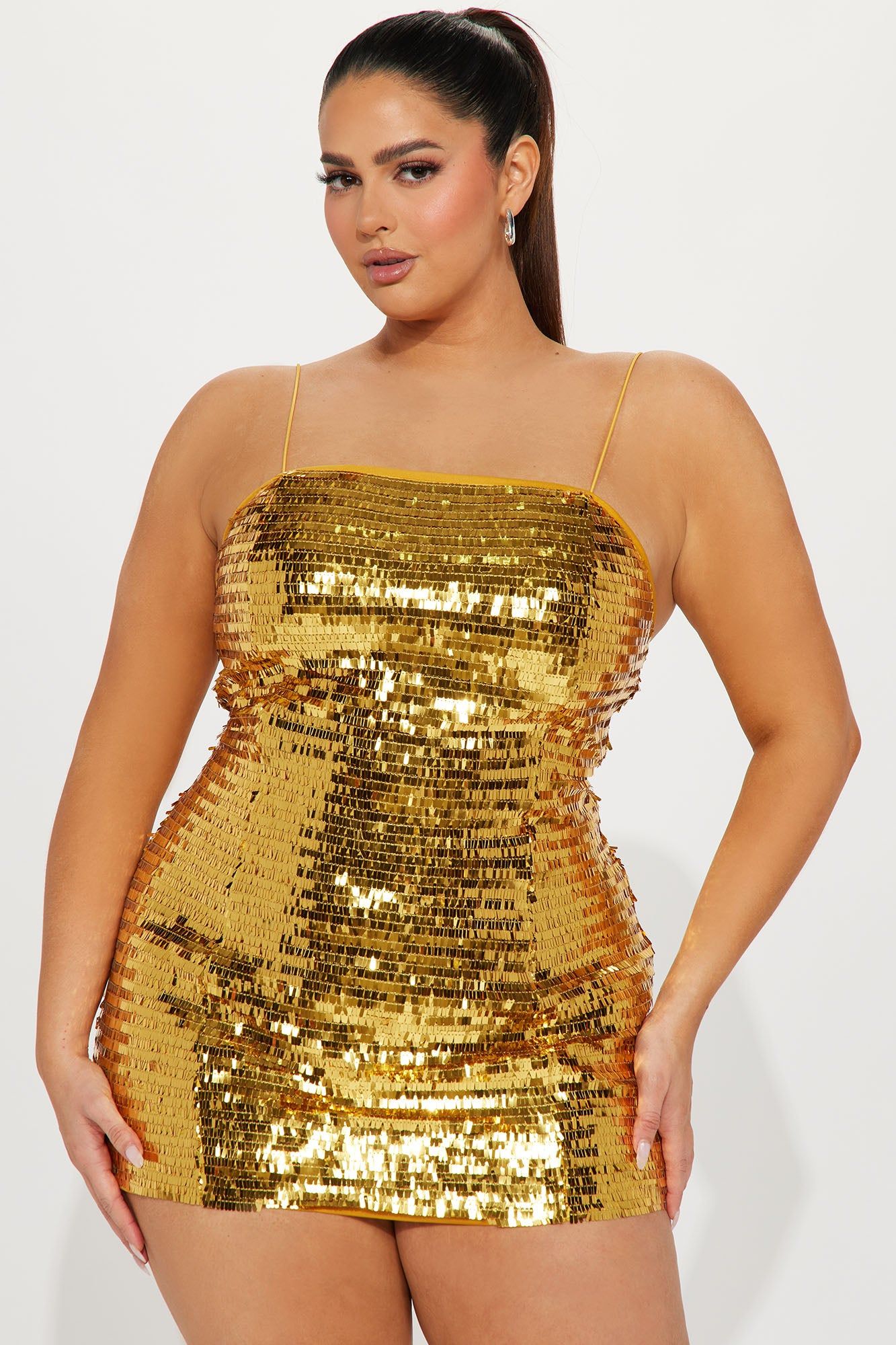Gabriela Sequin Mini Dress - Bronze sold by Fashion Nova product image thumbnail 4