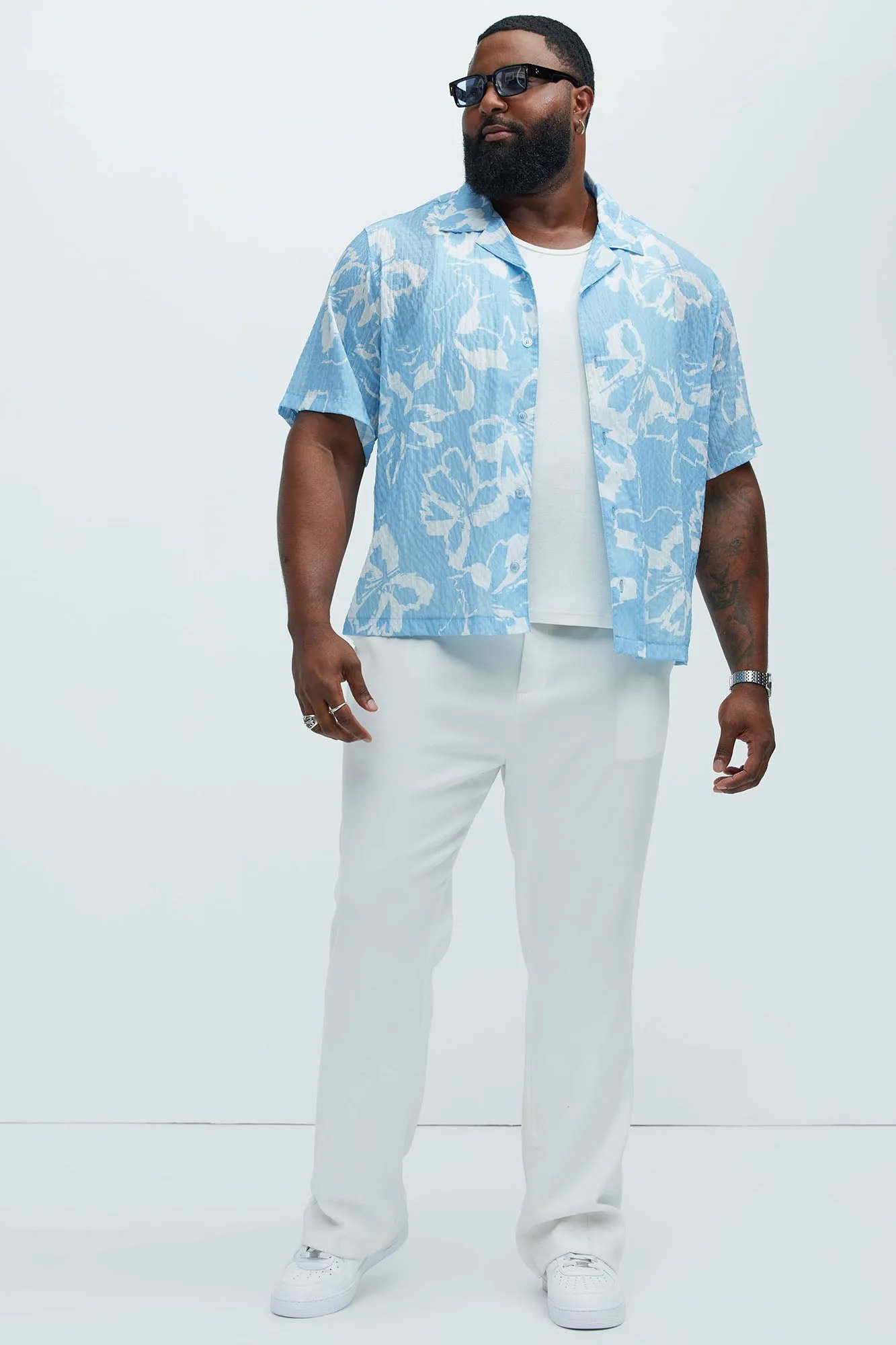 Zeke Floral Shirt - Blue sold by Fashion Nova product image thumbnail 5