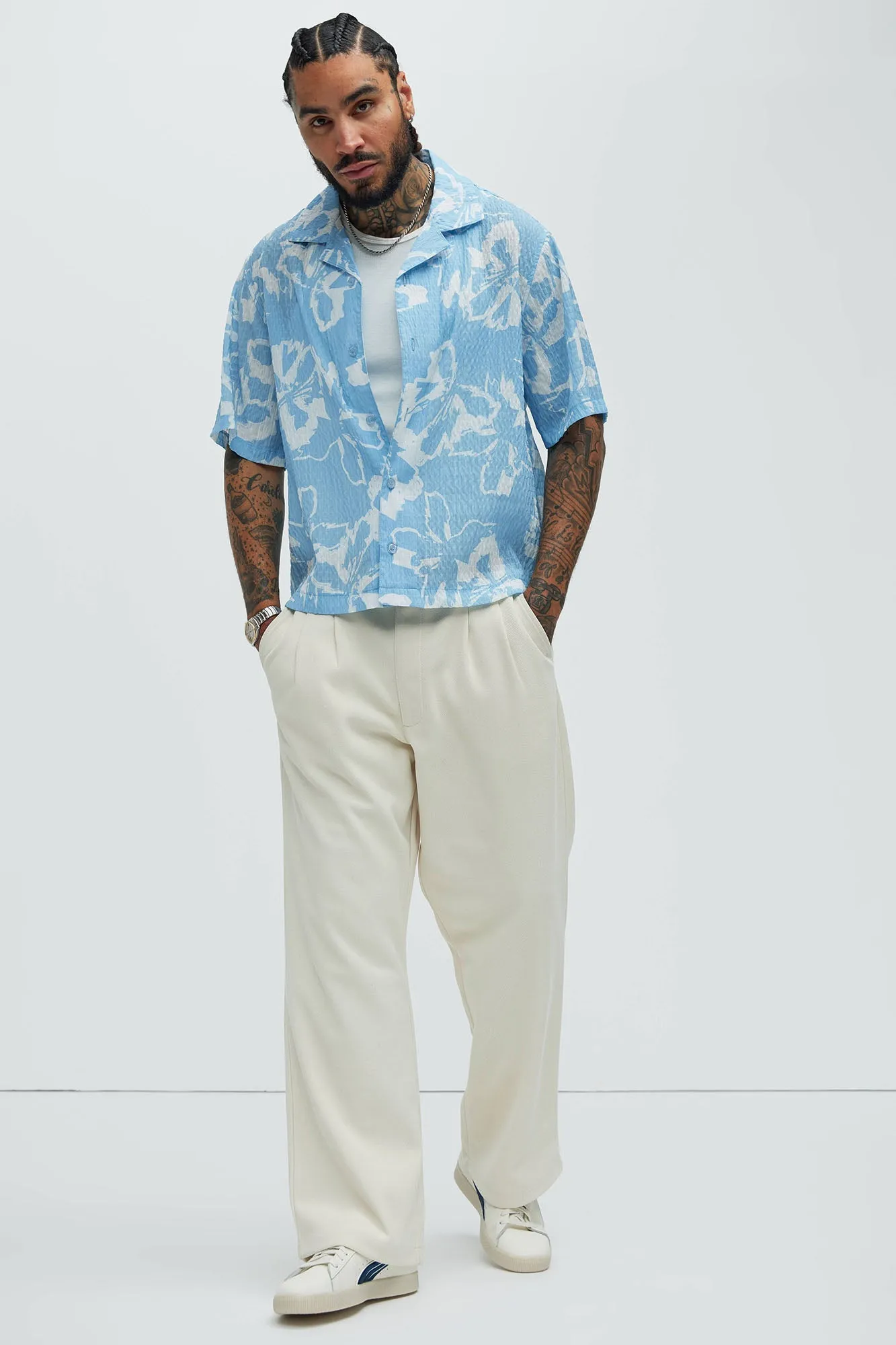 Zeke Floral Shirt - Blue sold by Fashion Nova product image thumbnail 2