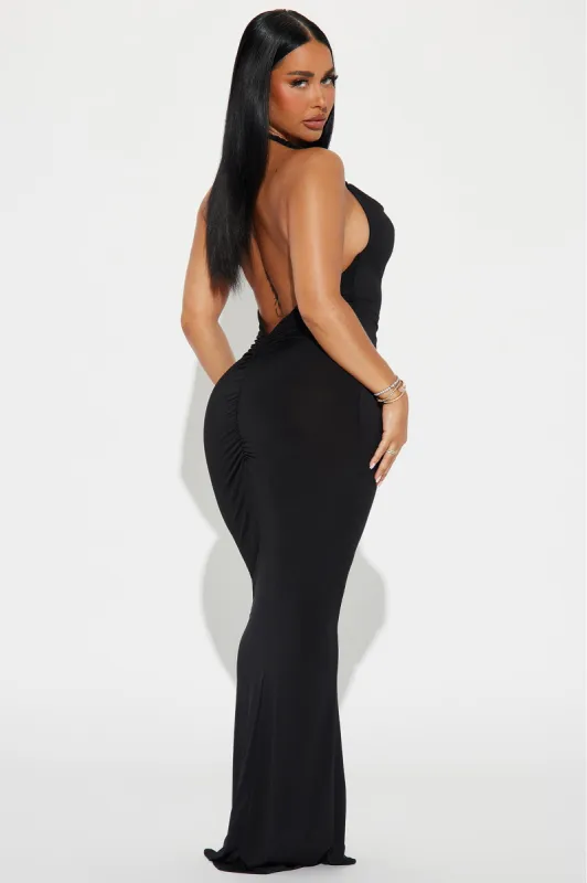 Hannah Multiway Backless Maxi Dress - Black sold by Fashion Nova