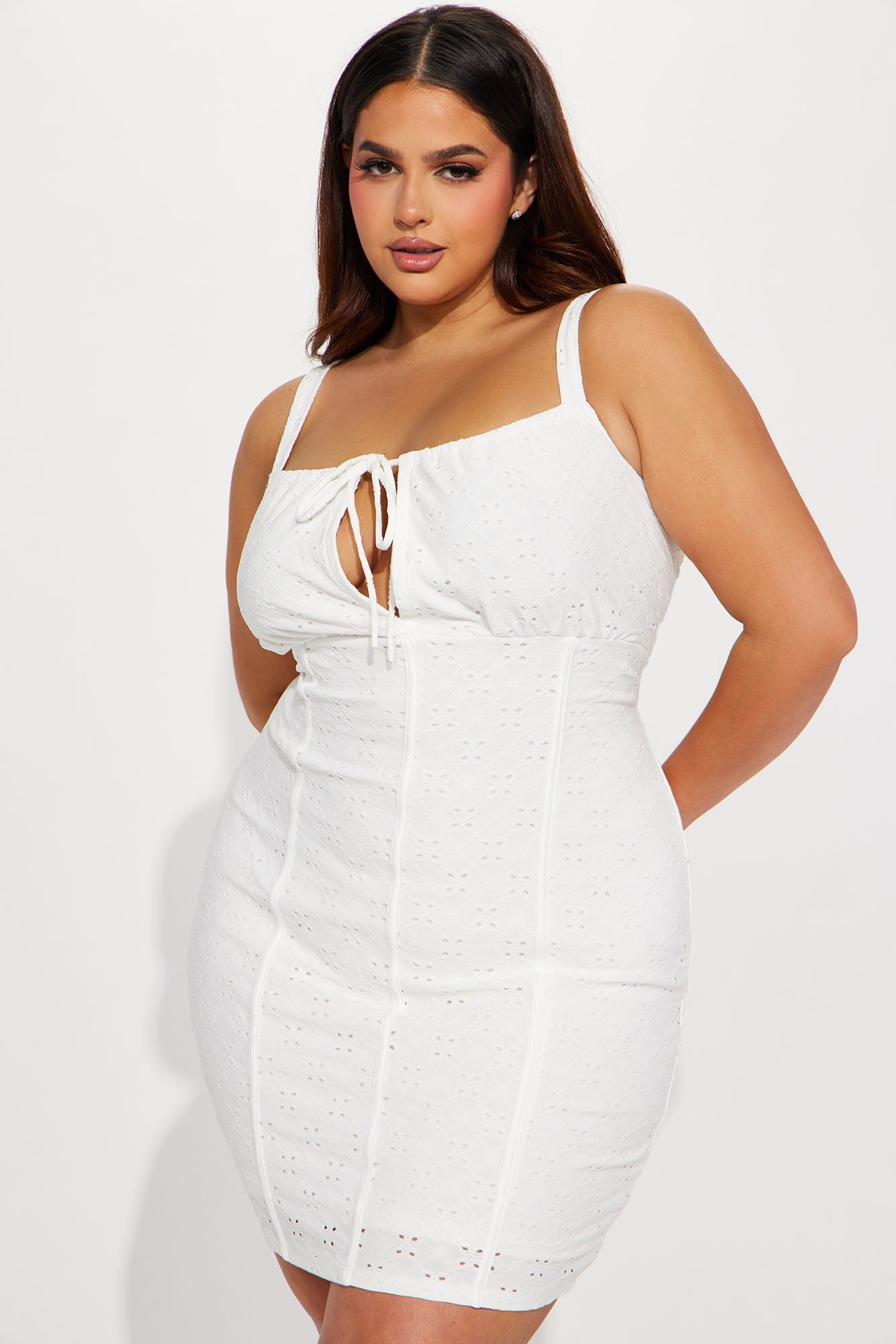 Adora Mini Dress - White sold by Fashion Nova product image thumbnail 4