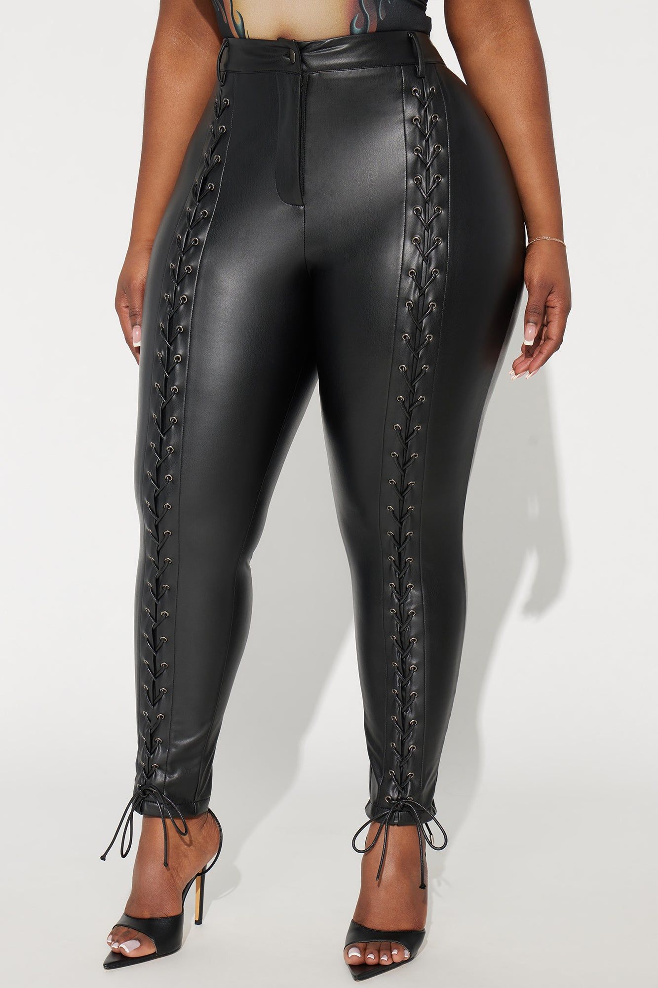Seeking Pleasure Faux Leather Skinny Pant - Black sold by Fashion Nova product image thumbnail 5