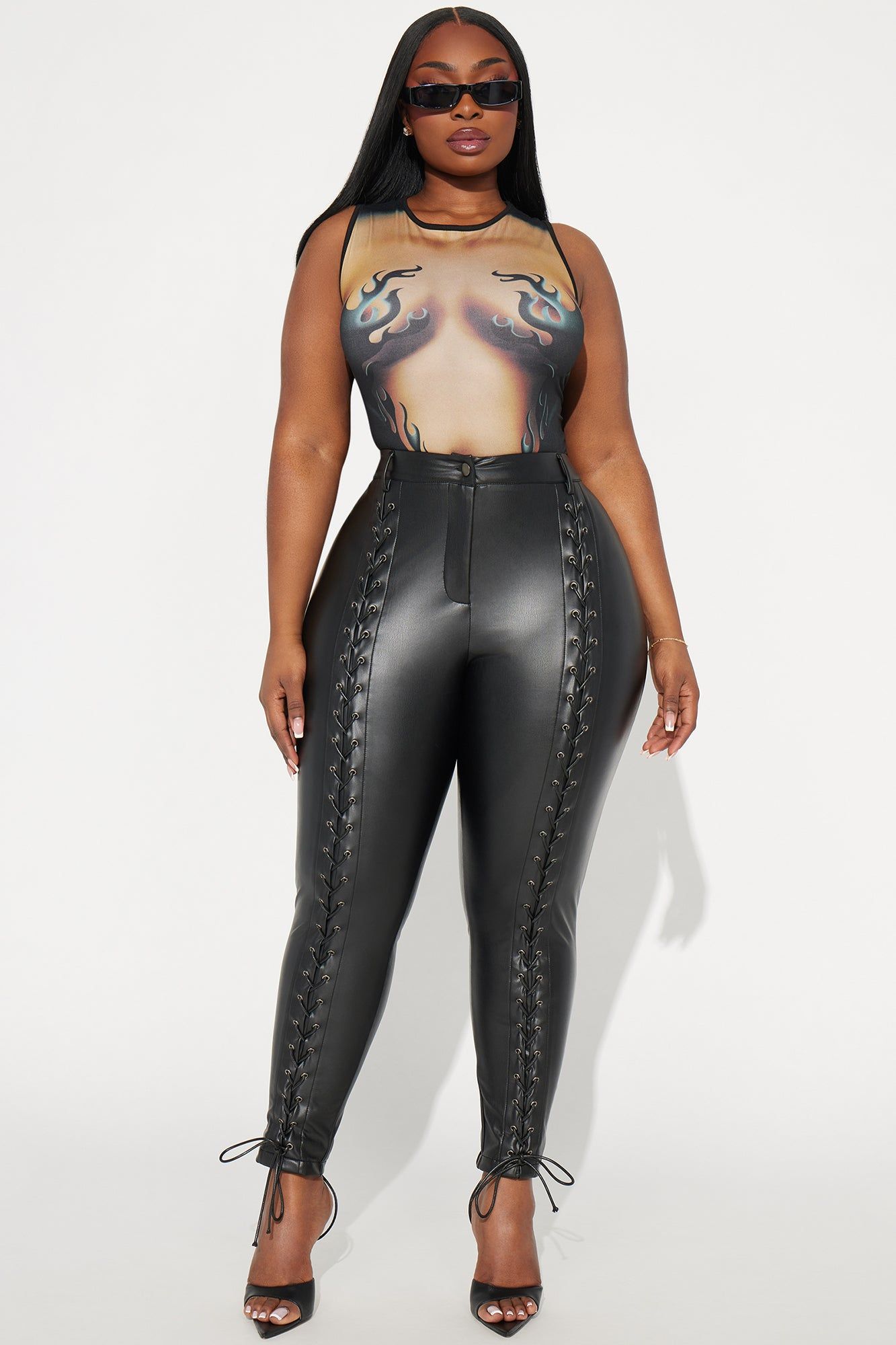Seeking Pleasure Faux Leather Skinny Pant - Black sold by Fashion Nova product image thumbnail 4