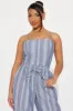 One Last Try Linen Jumpsuit - Blue sold by Fashion Nova