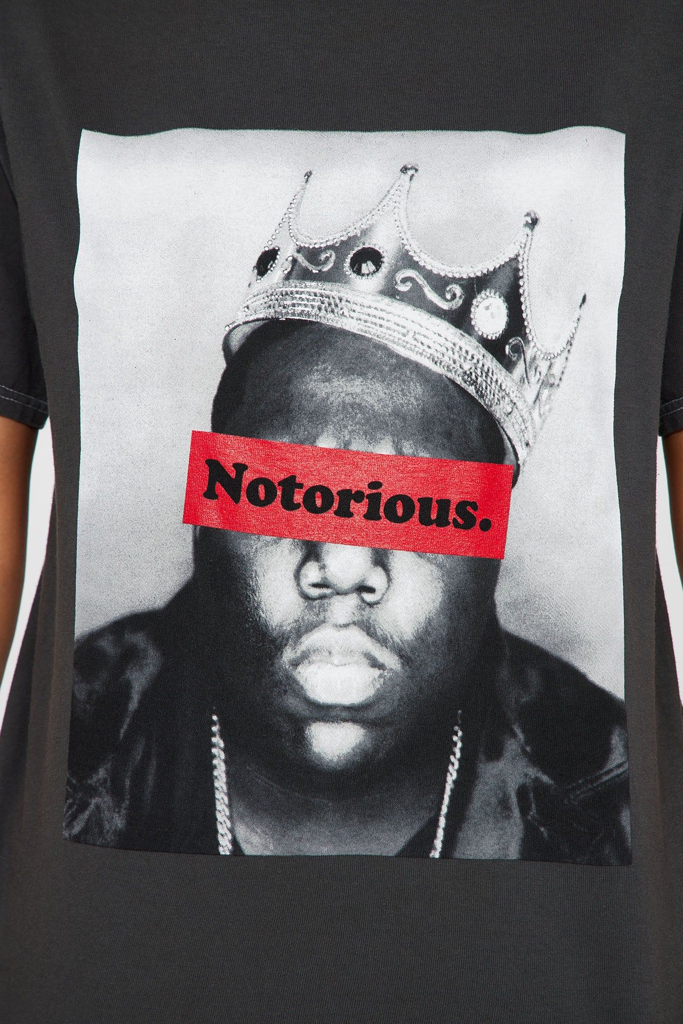 Notorious Biggie Graphic Tshirt - Black Wash sold by Fashion Nova product image thumbnail 3