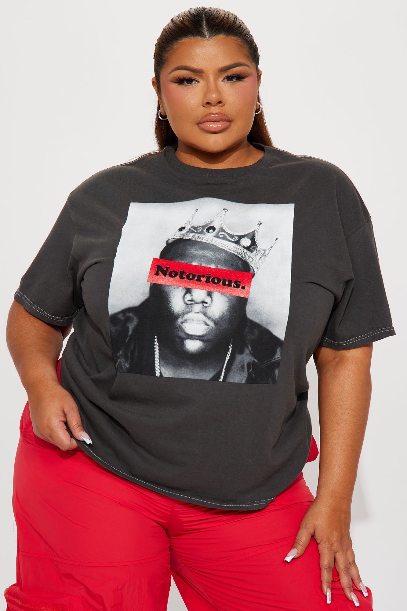Notorious Biggie Graphic Tshirt - Black Wash sold by Fashion Nova product image thumbnail 4