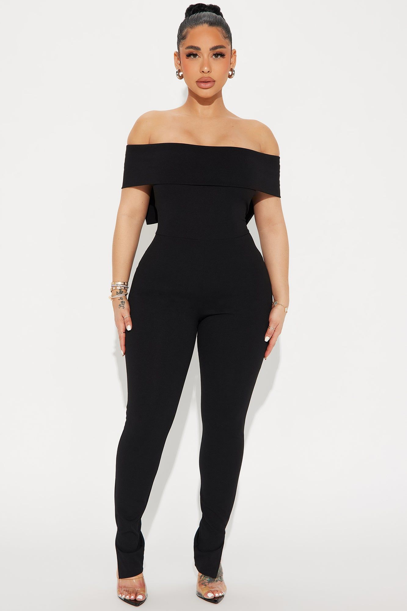The Best Gift Jumpsuit - Black sold by Fashion Nova