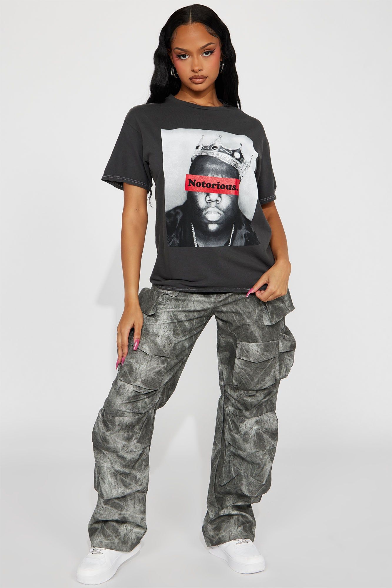 Notorious Biggie Graphic Tshirt - Black Wash sold by Fashion Nova product image thumbnail 2