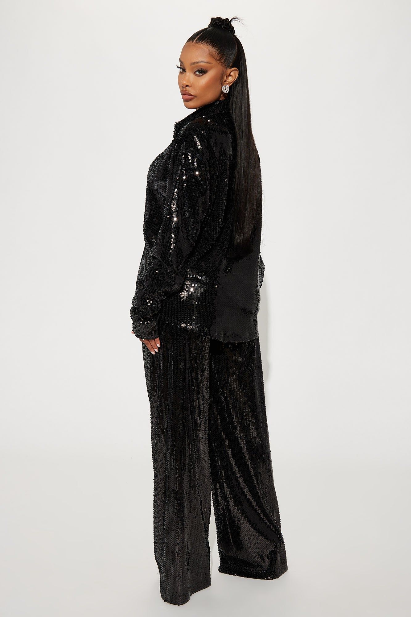 All In Sequin Pant Set - Black sold by Fashion Nova product image thumbnail 3