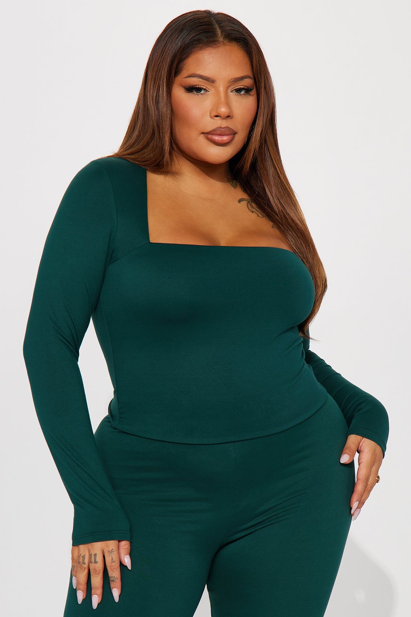 Smooth Like Me Legging Set - Hunter sold by Fashion Nova product image thumbnail 5