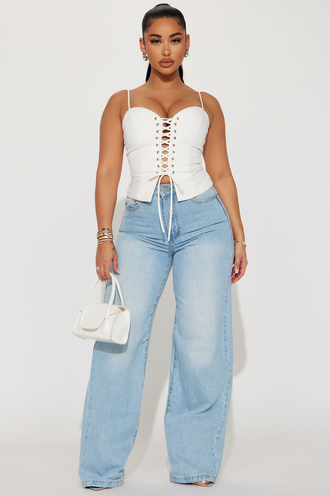 Take Me Out Corset Top - Off White sold by Fashion Nova product image thumbnail 2