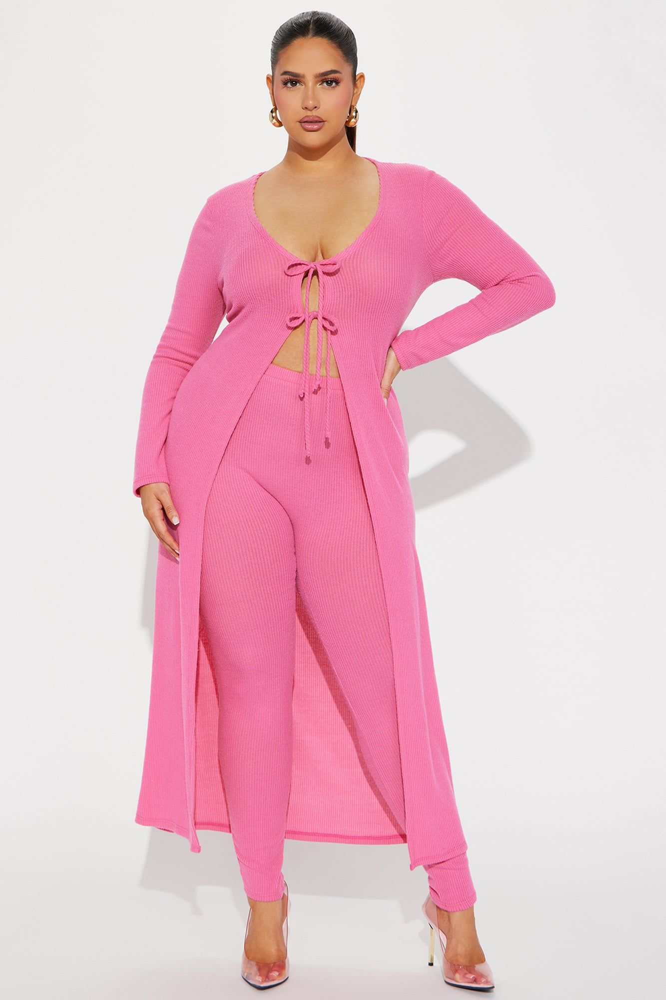 Daphne Duster Legging Set - Pink sold by Fashion Nova product image thumbnail 4