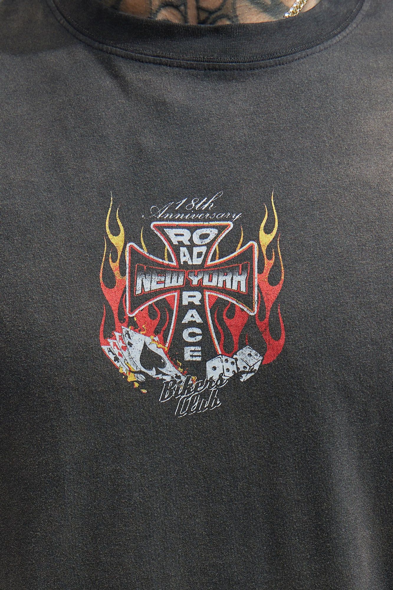 Road Race Oversize Short Sleeve Tee - Black sold by Fashion Nova product image thumbnail 4