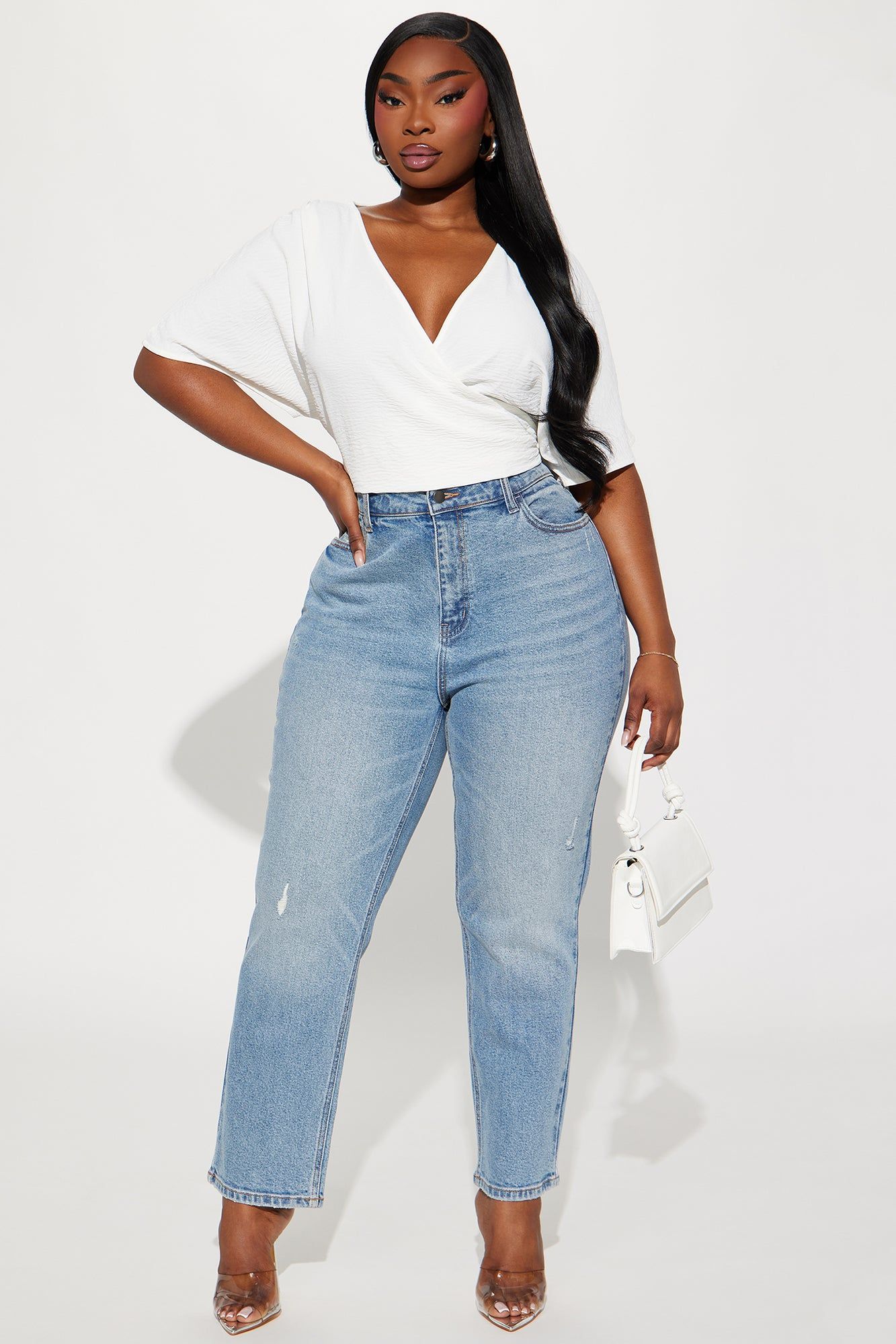 Jamie Blouse Top - White sold by Fashion Nova product image thumbnail 5
