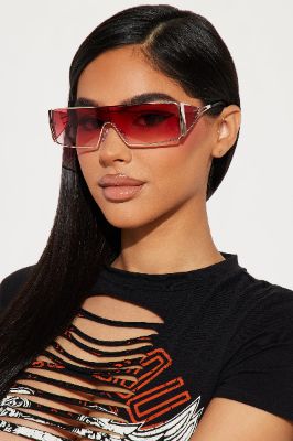 Better Recognize Sunglasses - Red made by Fashion Nova